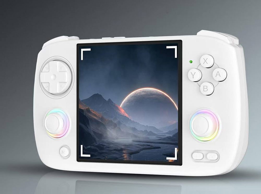 Herní konzole ANBERNIC RG CubeXX, 3,95palcová 720*720 IPS obrazovka, 64bitový Linux, 5G WiFi Bluetooth 4.2, streamování Moonlight, 6,5 hodiny hraní, RGB podsvícení - šedá