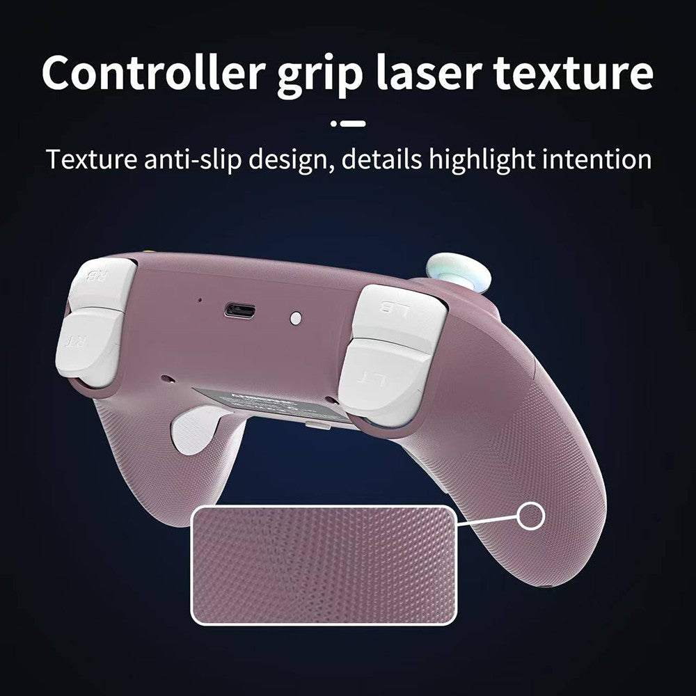 Herní ovladač ANBERNIC RG P01, Hallův efekt, joystick, šestiosý gyroskop, bezdrátové/kabelové připojení Bluetooth/2.4G, výdrž baterie 9 hodin, kompatibilní s PC, Switch, Android, iOS, Steam - černý