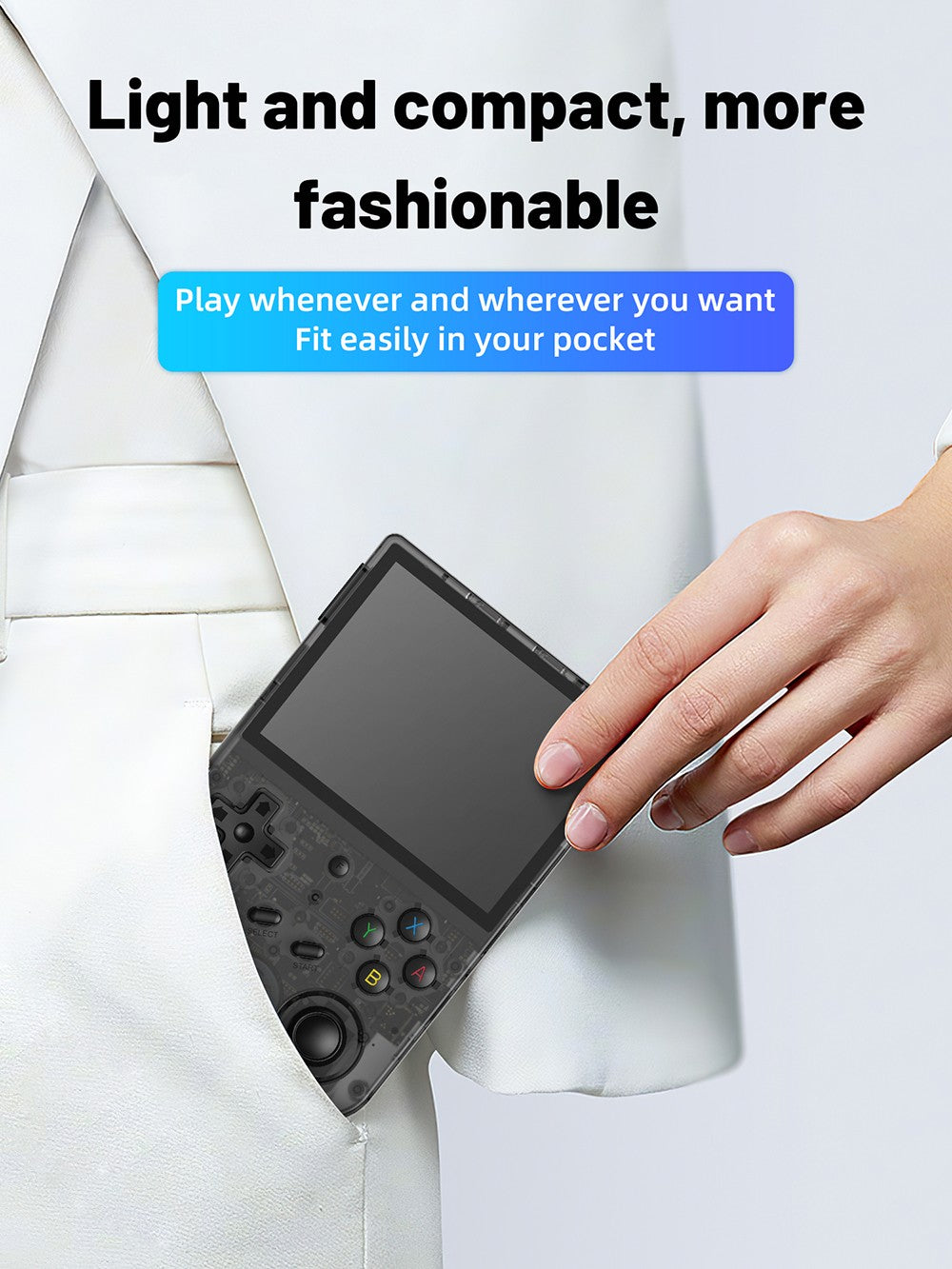 Přenosná herní konzole ANBERNIC RG353V s Androidem, 32 GB eMMC + 16 GB Linux + 256 GB herní TF karta, 3,5" IPS, retro WiFi, Bluetooth