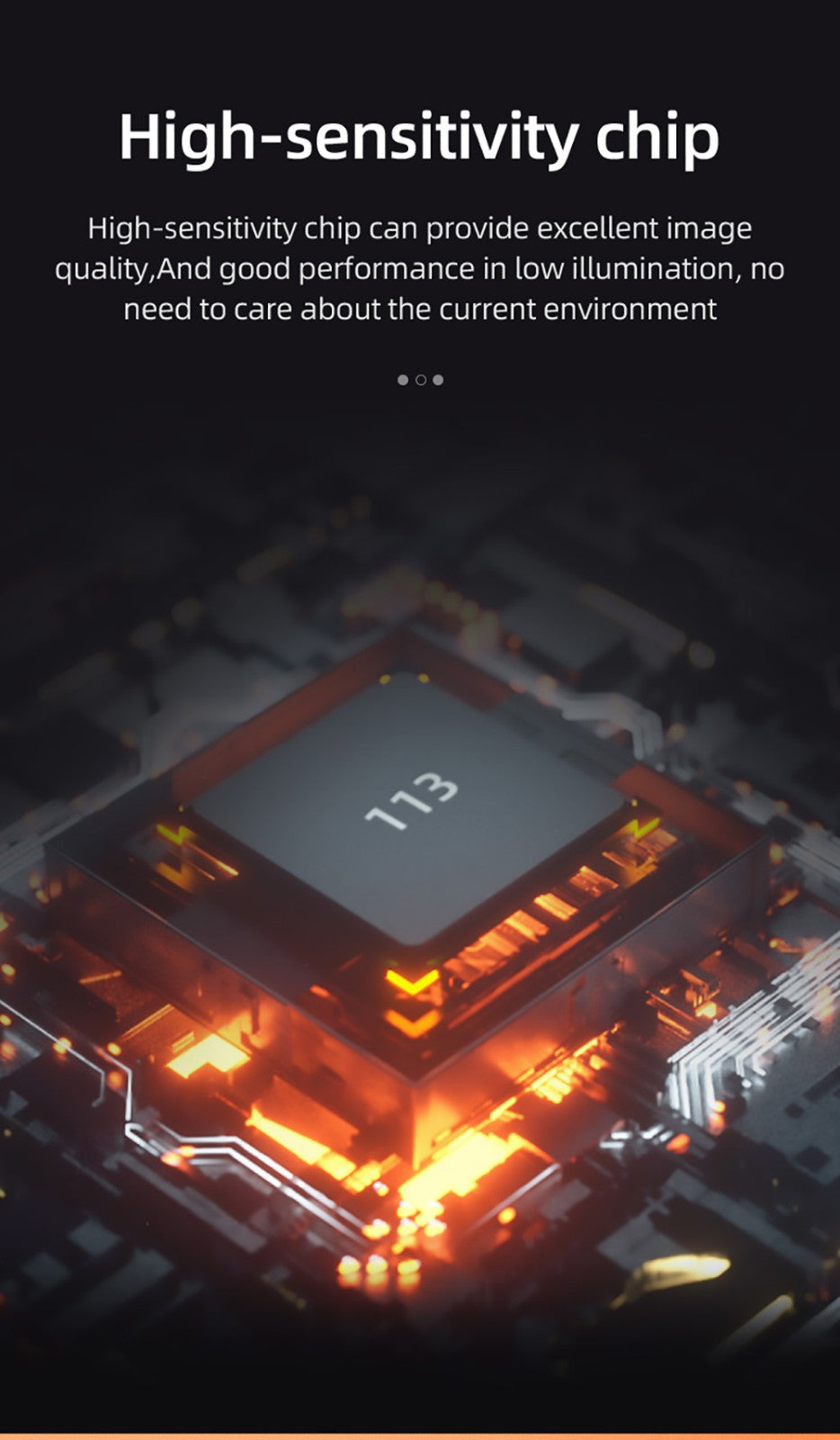 Endoskop ANESOK 113B, 4,3palcová IPS obrazovka, jeden objektiv, rozlišení 1080P, 6 nastavitelných LED světel, 3 hodiny provozní doby, vodotěsnost IP67, 1m kabel - oranžová