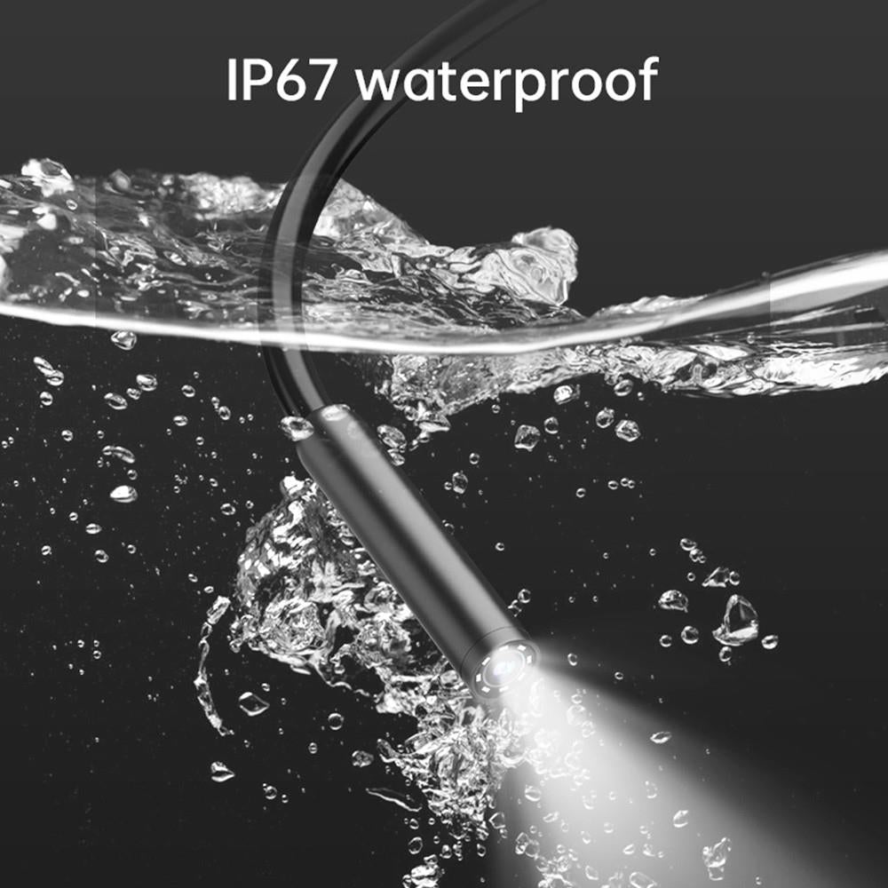 ANESOK W200 WiFi Portable Endoscope, 2K Camera, 1080P Resolution, 4 Hours Working Time, 8 LEDs, IP67 Waterproof, 1m Cable