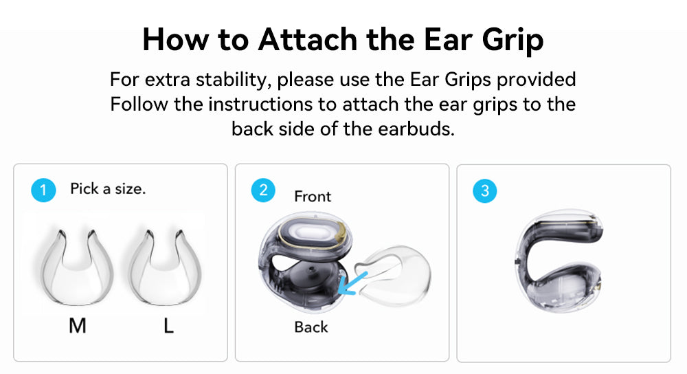 Anker Soundcore C30i otevřená sluchátka s klipem, Bluetooth 5.3, voděodolnost IPX4, výdrž až 30 hodin přehrávání - bílá