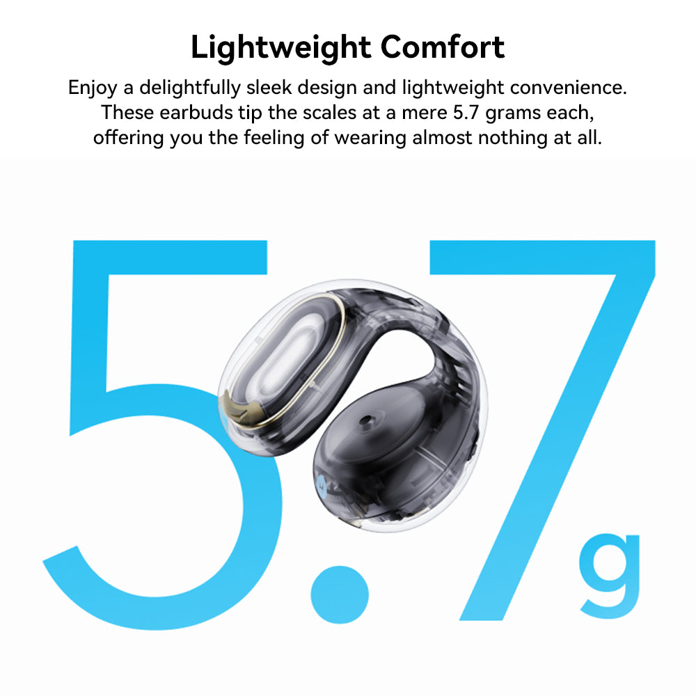 Anker Soundcore C30i otevřená sluchátka s klipem, Bluetooth 5.3, voděodolnost IPX4, výdrž až 30 hodin přehrávání - bílá