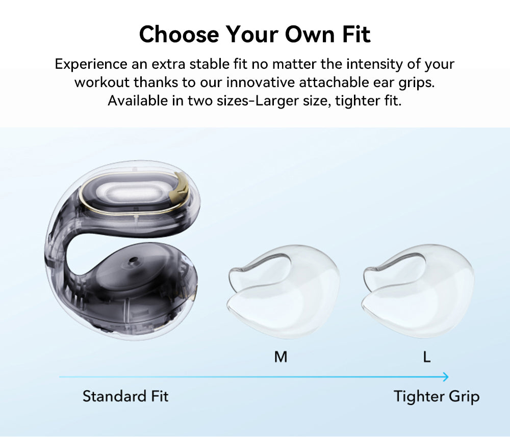 Anker Soundcore C30i otevřená sluchátka s klipem, Bluetooth 5.3, voděodolnost IPX4, výdrž až 30 hodin přehrávání - bílá