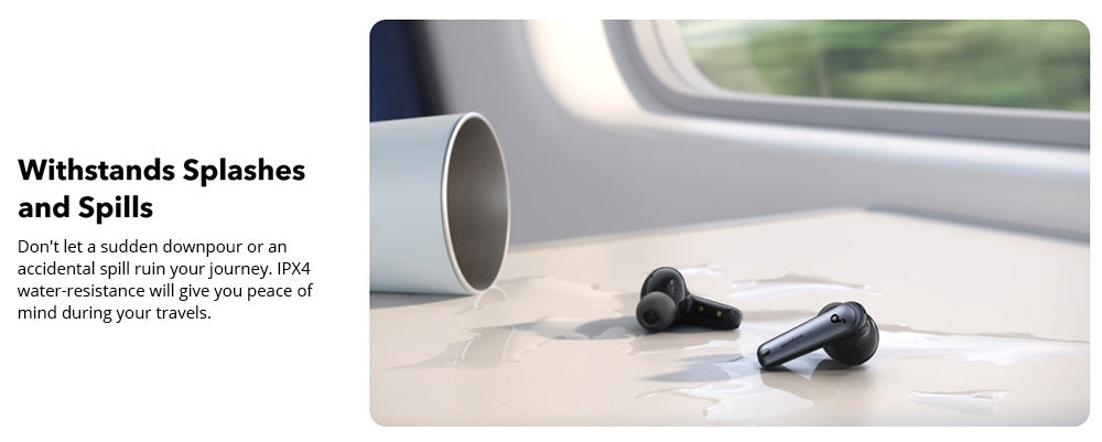 Sluchátka Soundcore Liberty 4 NC Earbuds TWS, adaptivní ANC 2.0, Bluetooth 5.3, vodotěsnost IPX4, rychlé nabíjení - bílá