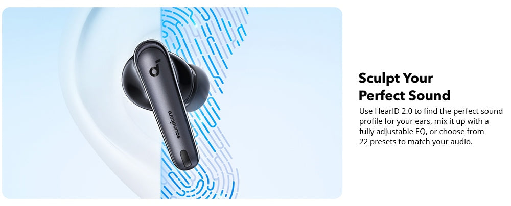 Sluchátka Soundcore Liberty 4 NC Earbuds TWS, adaptivní ANC 2.0, Bluetooth 5.3, vodotěsnost IPX4, rychlé nabíjení - bílá