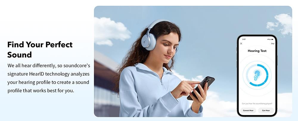 Sluchátka Anker Soundcore Space One, aktivní potlačení hluku, ovládání aplikací, 40 hodin přehrávání s ANC, Bluetooth 5.3 - černá