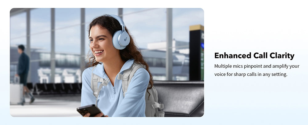 Sluchátka Anker Soundcore Space One, aktivní potlačení hluku, ovládání aplikací, 40 hodin přehrávání s ANC, Bluetooth 5.3 - černá