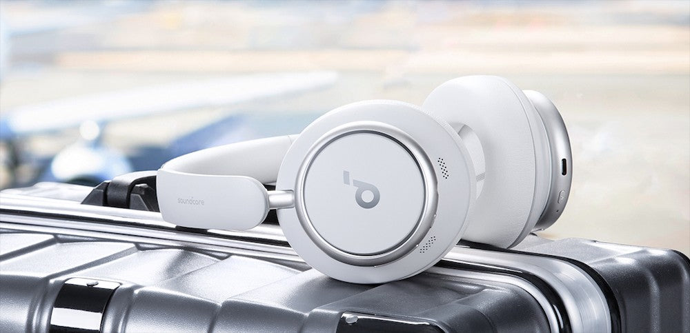 Sluchátka Anker Soundcore Space Q45, adaptivní ANC, 50 hodin přehrávání (ANC zapnuté), Bluetooth 5.3, ovládání aplikací - bílá