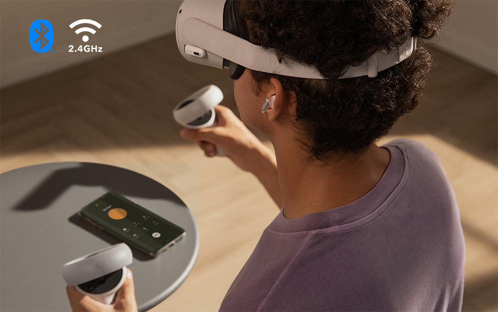 Herní sluchátka Anker Soundcore VR P10 TWS, kompatibilní s Meta Quest 2, Steam Deck, PS4, PS5, PC, Switch - bílá