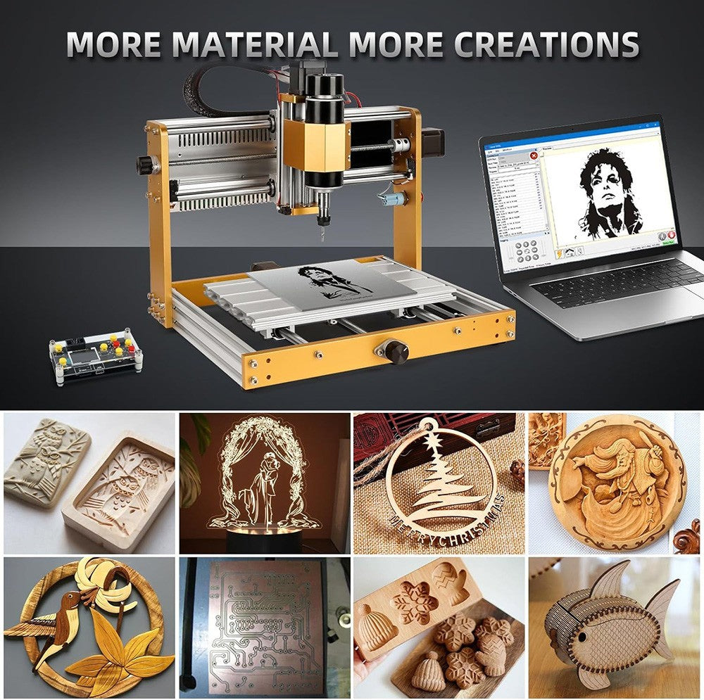 CNC frézka Annoytools 3018 Pro Max, 3osé koncové spínače, offline ovládání GRBL, 300x180x80mm