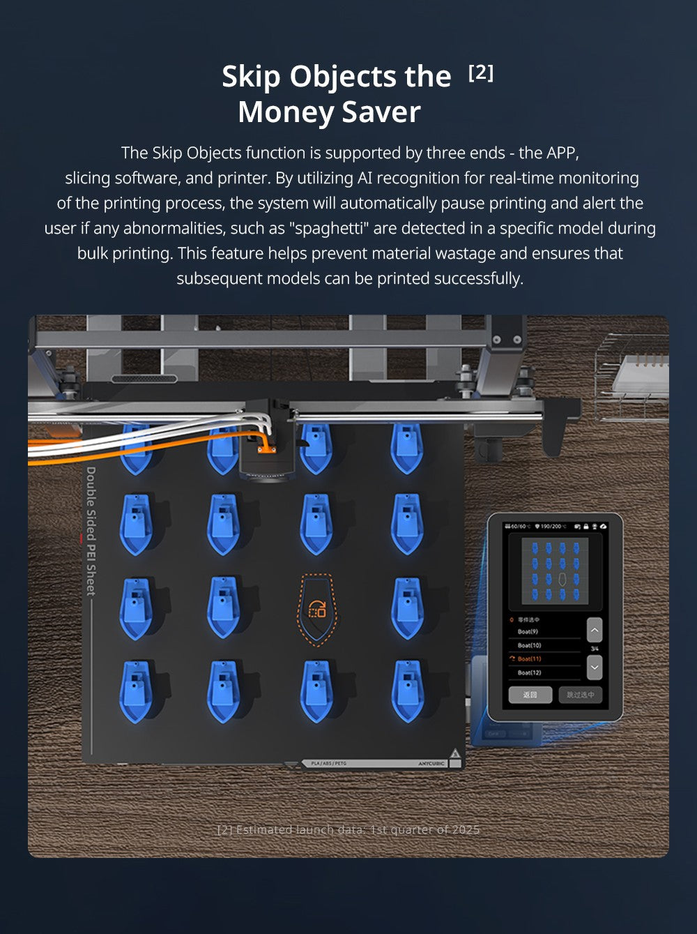 Kombinovaná 3D tiskárna Anycubic Kobra 3 Max, tisk až 8 barev, barevný procesor ACE Pro, vysokorychlostní tisk 600 mm/s, automatické vyrovnávání a ochrana proti ztrátě kroku, 420*420*500 mm