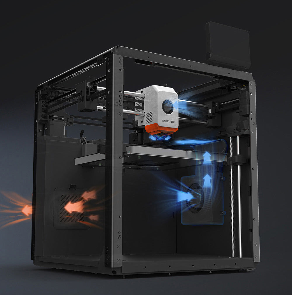 3D tiskárna ANYCUBIC KOBRA S1 COMBO, zářivý 8barevný tisk, ultra vysoká rychlost 600 mm/s, automatické vyrovnávání, hotend 320 °C, ultratichý chod 44 dB, konstrukce CoreXY, 250 * 250 * 250 mm