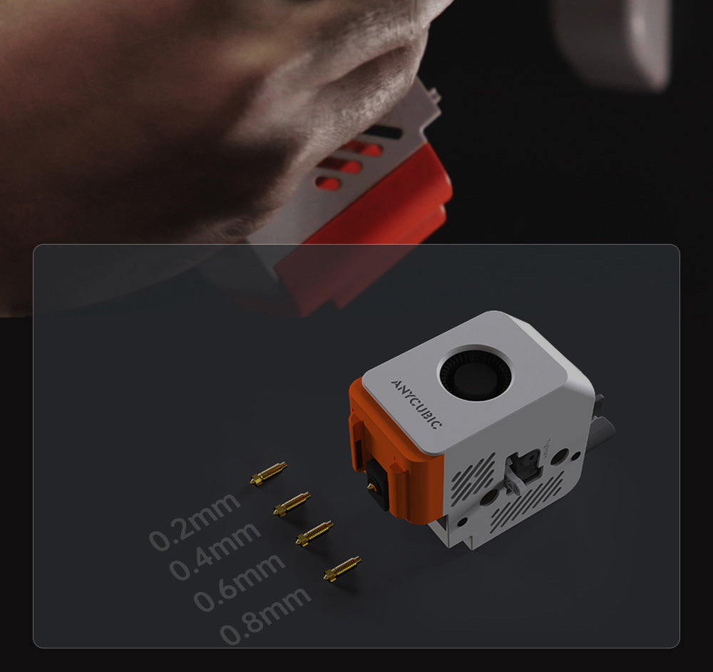 3D tiskárna ANYCUBIC KOBRA S1 COMBO, zářivý 8barevný tisk, ultra vysoká rychlost 600 mm/s, automatické vyrovnávání, hotend 320 °C, ultratichý chod 44 dB, konstrukce CoreXY, 250 * 250 * 250 mm