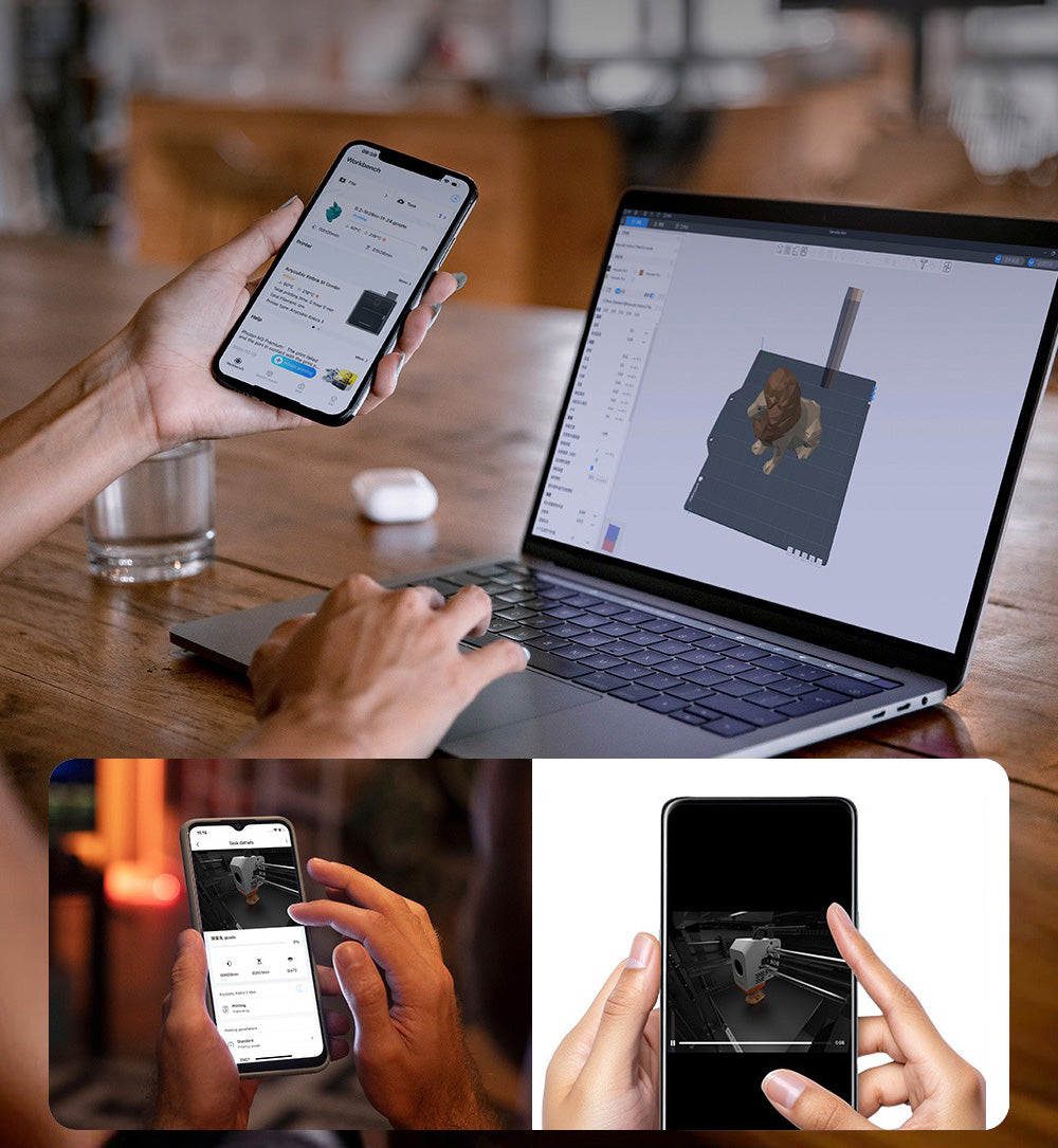 3D tiskárna ANYCUBIC KOBRA S1 COMBO, zářivý 8barevný tisk, ultra vysoká rychlost 600 mm/s, automatické vyrovnávání, hotend 320 °C, ultratichý chod 44 dB, konstrukce CoreXY, 250 * 250 * 250 mm