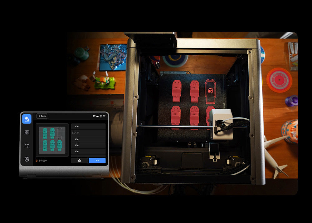 3D tiskárna ANYCUBIC KOBRA S1 COMBO, zářivý 8barevný tisk, ultra vysoká rychlost 600 mm/s, automatické vyrovnávání, hotend 320 °C, ultratichý chod 44 dB, konstrukce CoreXY, 250 * 250 * 250 mm