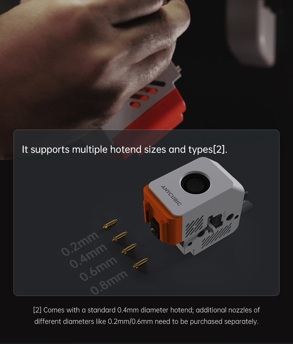 3D tiskárna Anycubic Kobra S1, uzavřená konstrukce CoreXY, ultrarychlý tisk 600 mm/s, podpora vícebarevného tisku s ACE Pro, hotend 320℃, ultratichý provoz 44 dB, 250*250*250 mm