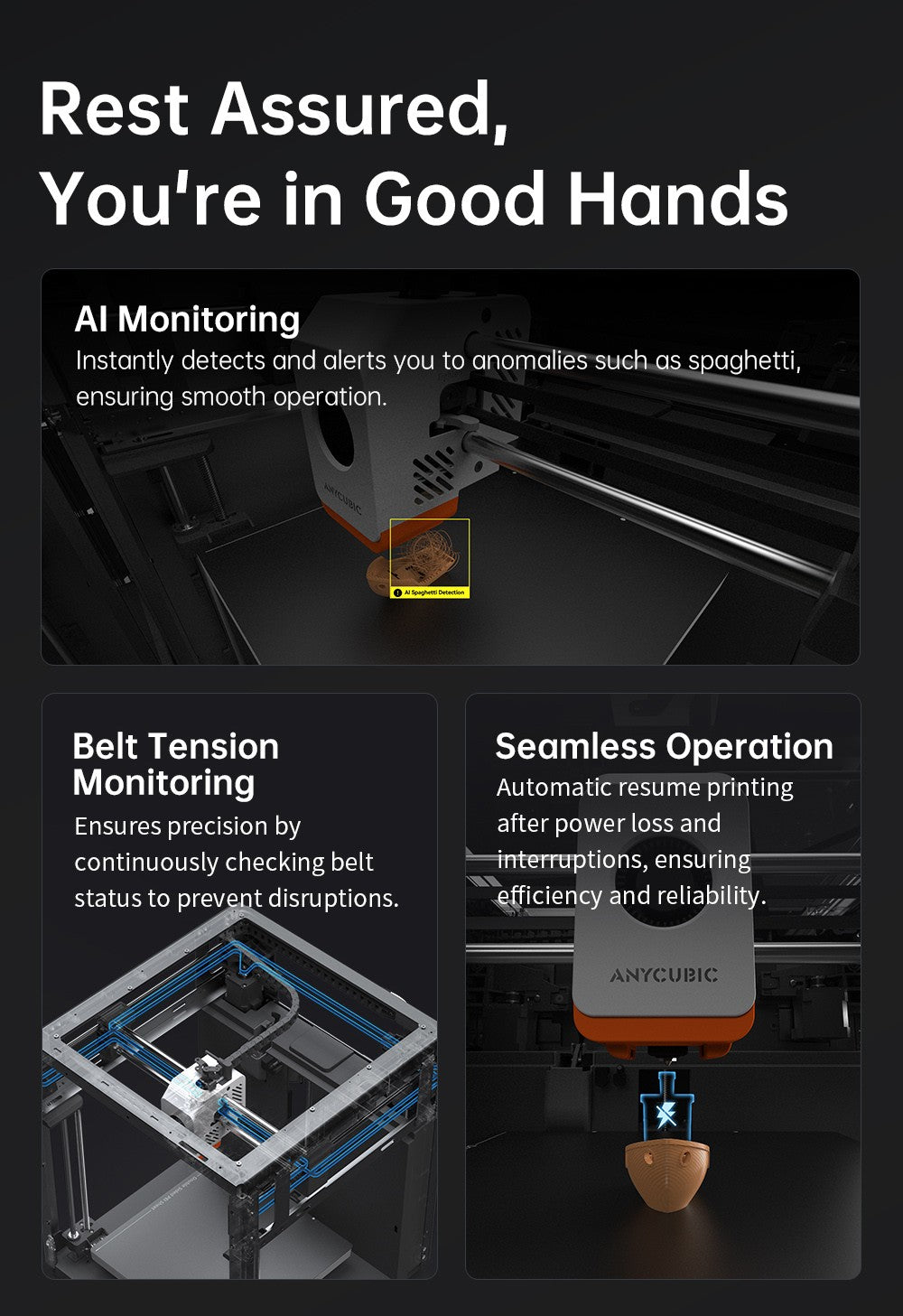 3D tiskárna Anycubic Kobra S1, uzavřená konstrukce CoreXY, ultrarychlý tisk 600 mm/s, podpora vícebarevného tisku s ACE Pro, hotend 320℃, ultratichý provoz 44 dB, 250*250*250 mm