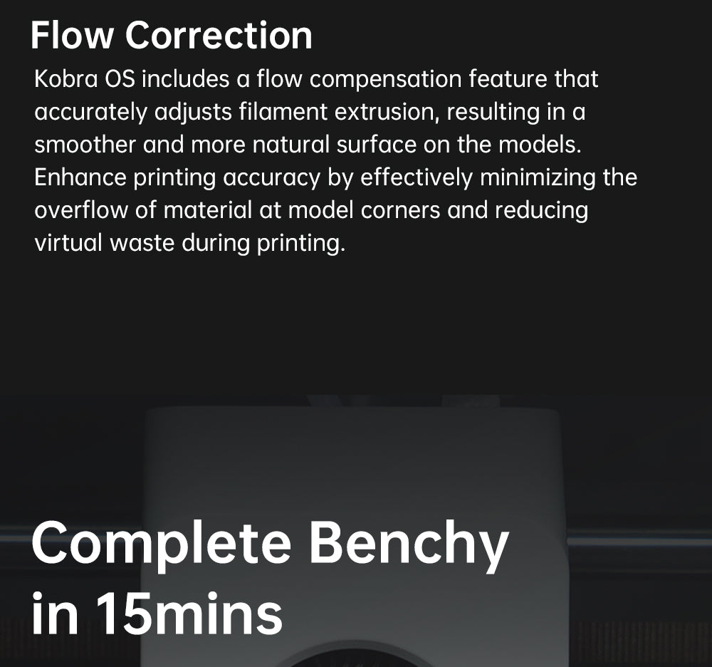 3D tiskárna Anycubic Kobra S1, uzavřená konstrukce CoreXY, ultrarychlý tisk 600 mm/s, podpora vícebarevného tisku s ACE Pro, hotend 320℃, ultratichý provoz 44 dB, 250*250*250 mm