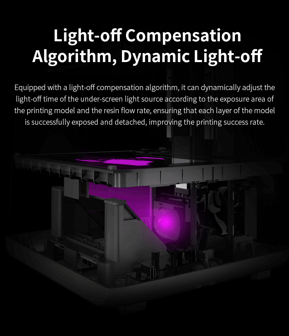 3D tiskárna Anycubic Photon Mono M7 Pro z pryskyřice, výška vrstvy 0,1 mm, rychlost tisku 170 mm/h, zdroj 14K COB LighTurbo 3.0, 10,1