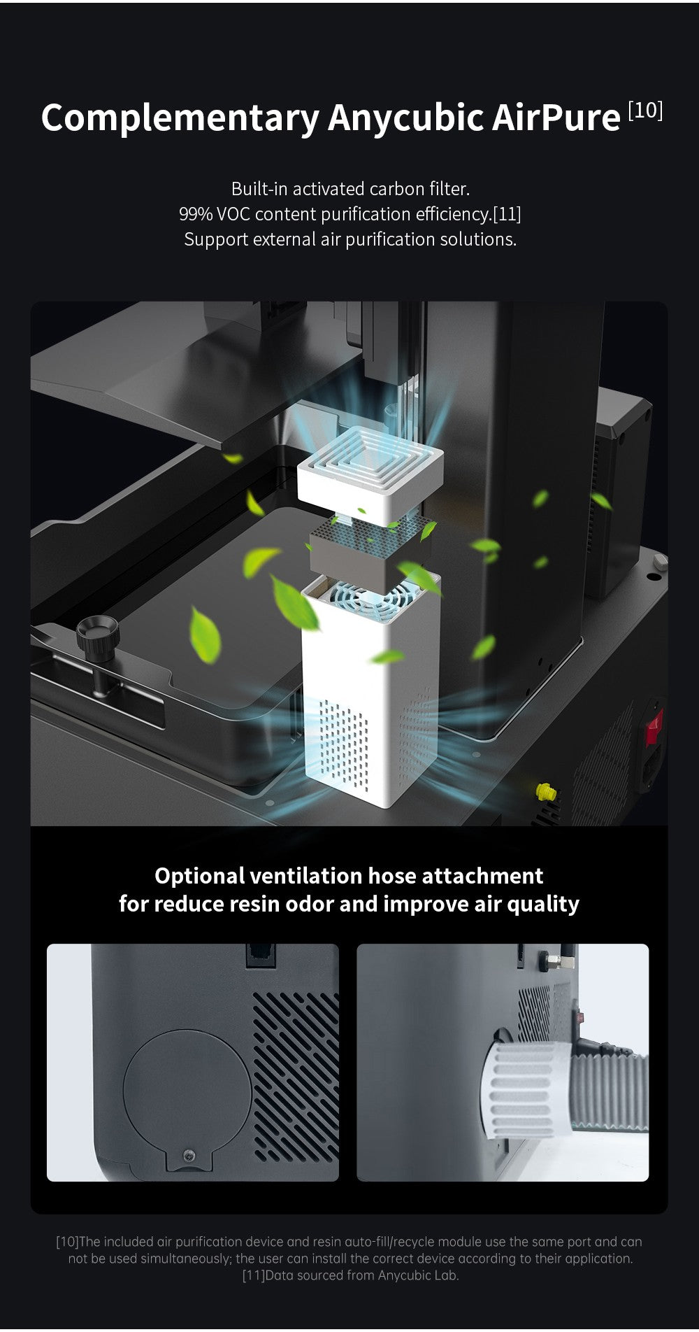 3D tiskárna Anycubic Photon Mono M7 Pro z pryskyřice, výška vrstvy 0,1 mm, rychlost tisku 170 mm/h, zdroj 14K COB LighTurbo 3.0, 10,1
