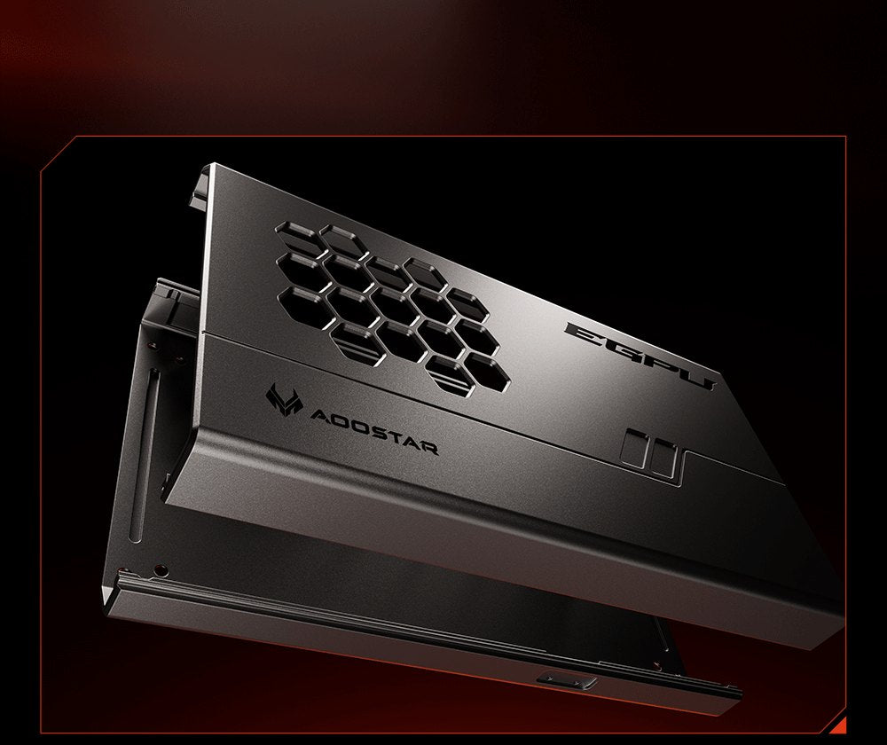 Dokovací stanice AOOSTAR XG76XT eGPU s grafickou kartou AMD Radeon RX 7600MXT, 8 GB GDDR6 RAM, 128bitová, 1*USB 4.0, 1*Oculink, 1*HDMI, 2*DP, 1*Type-C, 100W reverzní nabíjení - zástrčka EU