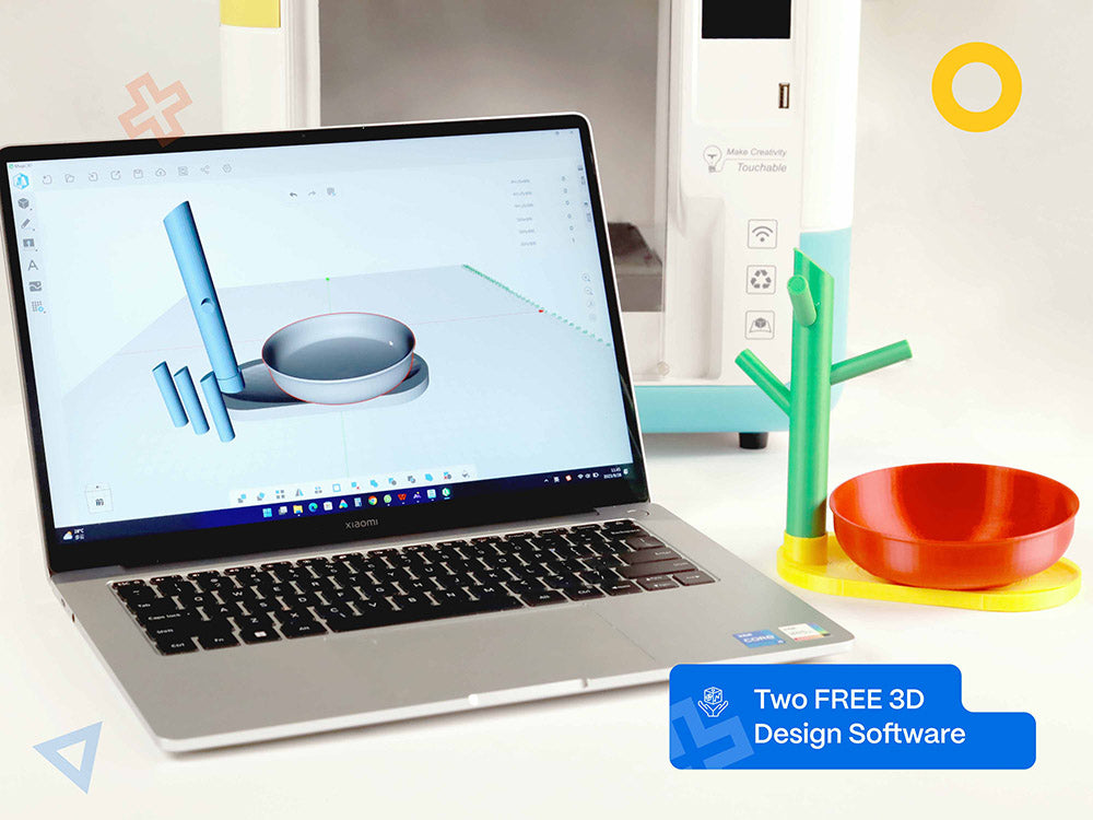 3D tiskárna AOSEED X-MAKER pro děti a začátečníky, podložka bez vyrovnávání, tisk přes Wi-Fi, ultratichá, ovládání aplikací, podpora PLA/ABS filamentů