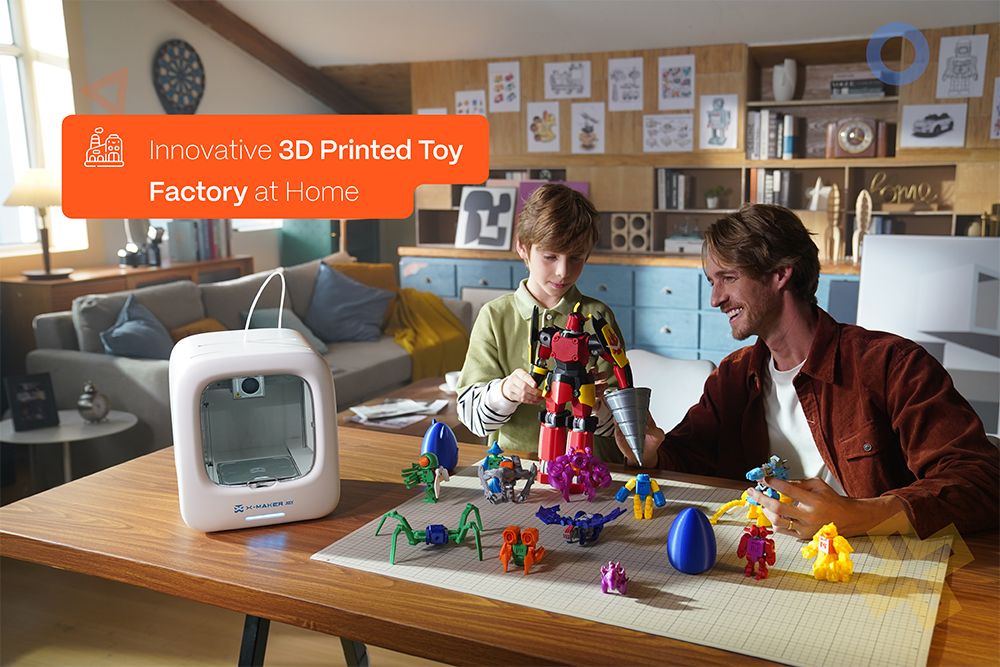 3D tiskárna AOSEED X-MAKER JOY pro děti, hlasová interakce s umělou inteligencí, chytré ovládání aplikací, časosběrné video, mini program