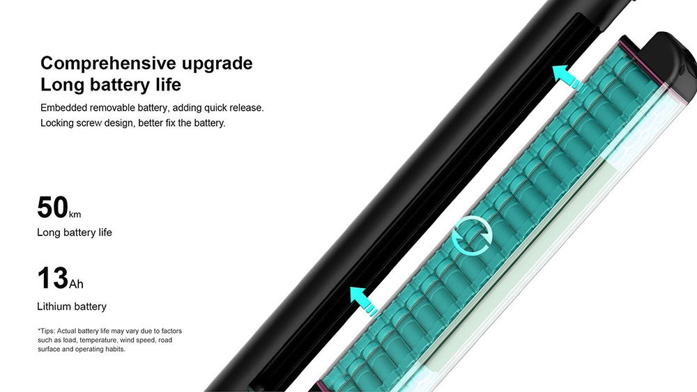 Elektrická koloběžka AOVO X11, 10palcové pneumatiky, motor 450 W, 36 V, 13 Ah, odnímatelná baterie, maximální rychlost 35 km/h, dojezd 50 km - červená