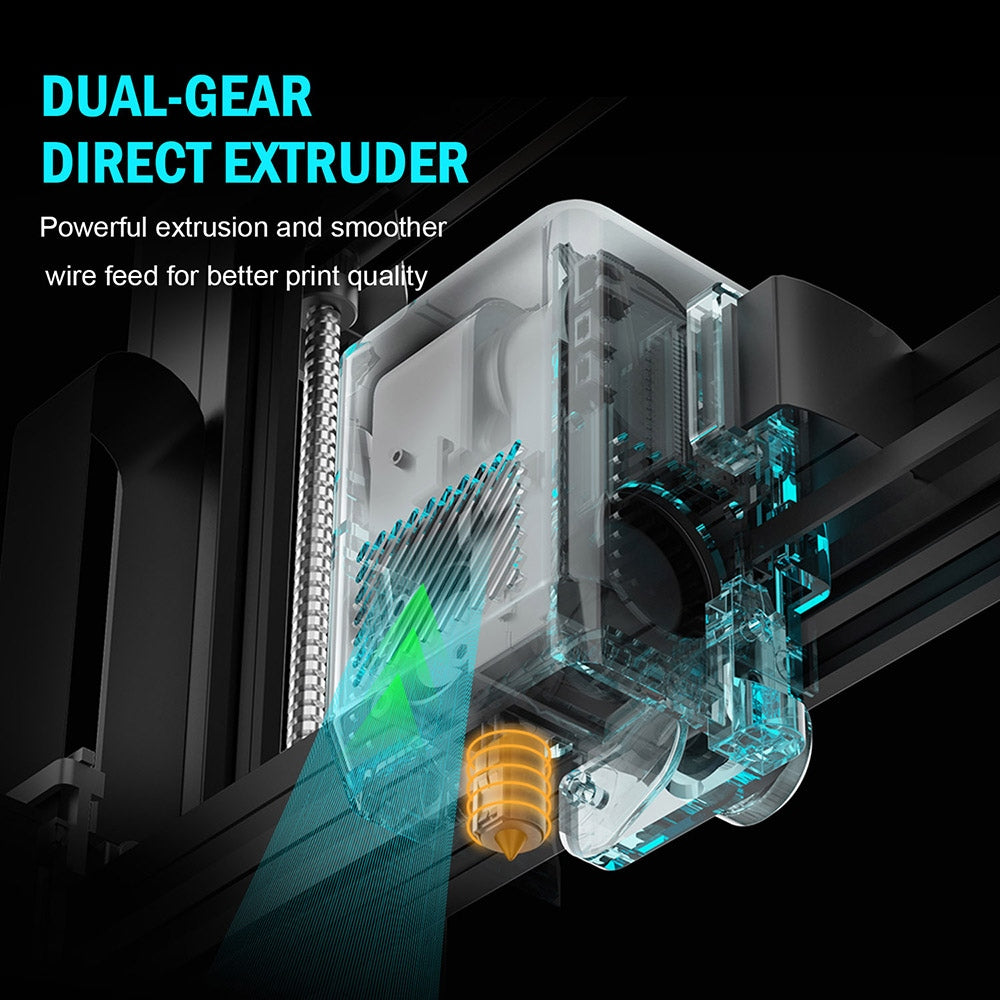 3D tiskárna Artillery Sidewinder X3 Plus, automatické vyrovnávání, maximální rychlost tisku 300 mm/s, dvoustupňový přímý extruder, automatické čištění trysek, 32bitová základní deska STM, horní osvětlení, 300x300x400 mm