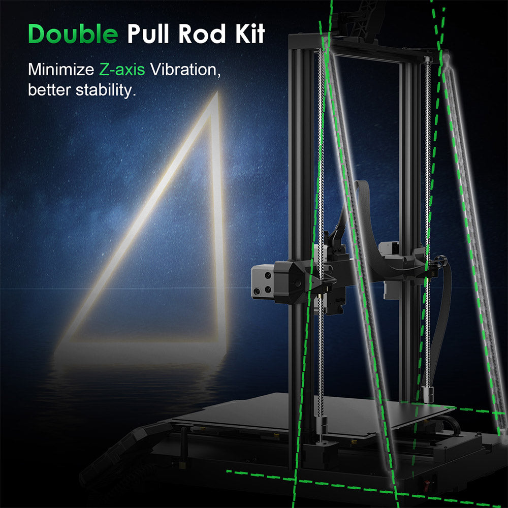 3D tiskárna Artillery Sidewinder X4 Plus S1, 300*300*400 mm, rychlost tisku 500 mm/s, tisk při vysokých teplotách 300 °C, lineární vodicí lišta XY-kov, automatické vyrovnávání, účinné chladicí ventilátory 8000 ot./min.