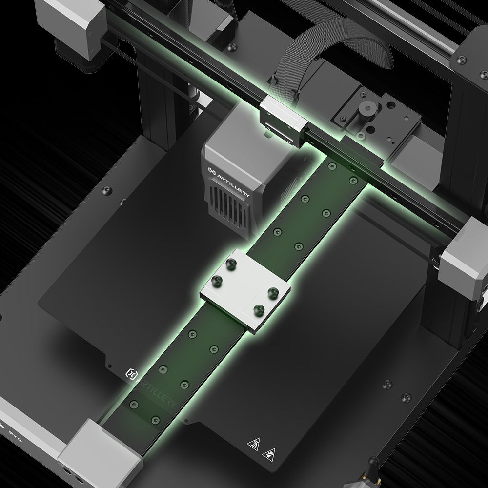 3D tiskárna Artillery Sidewinder X4 Pro, 240*240*260 mm, rychlost tisku 500 mm/s, lineární kolejnice v ose X a Y, extruder s přímým pohonem, automatické nivelace s 81 body, dvojitá táhla, tryska s automatickým čištěním