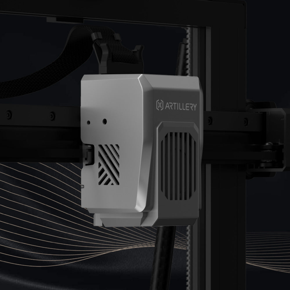 3D tiskárna Artillery Sidewinder X4 Pro, 240*240*260 mm, rychlost tisku 500 mm/s, lineární kolejnice v ose X a Y, extruder s přímým pohonem, automatické nivelace s 81 body, dvojitá táhla, tryska s automatickým čištěním