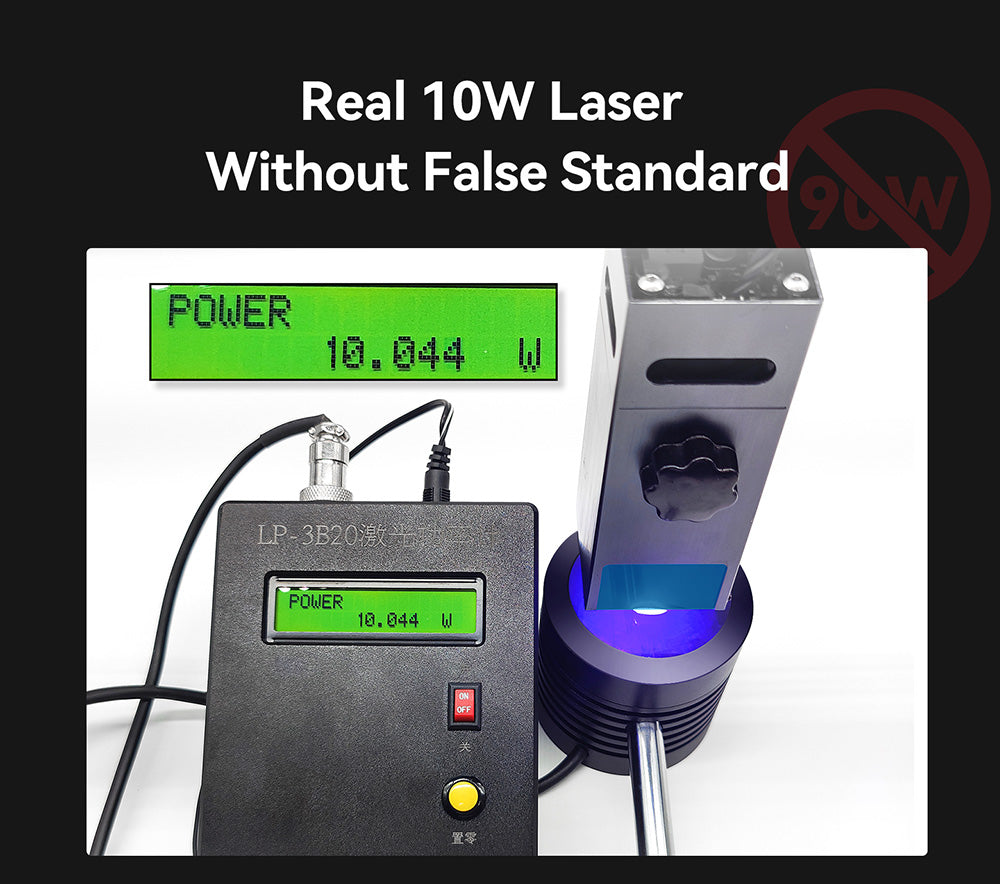 Laserová gravírka ATOMSTACK A10 Pro 10W, vysoká přesnost 0,01 mm, pevné ostření, dvojitý kompresní bod, 410*400 mm