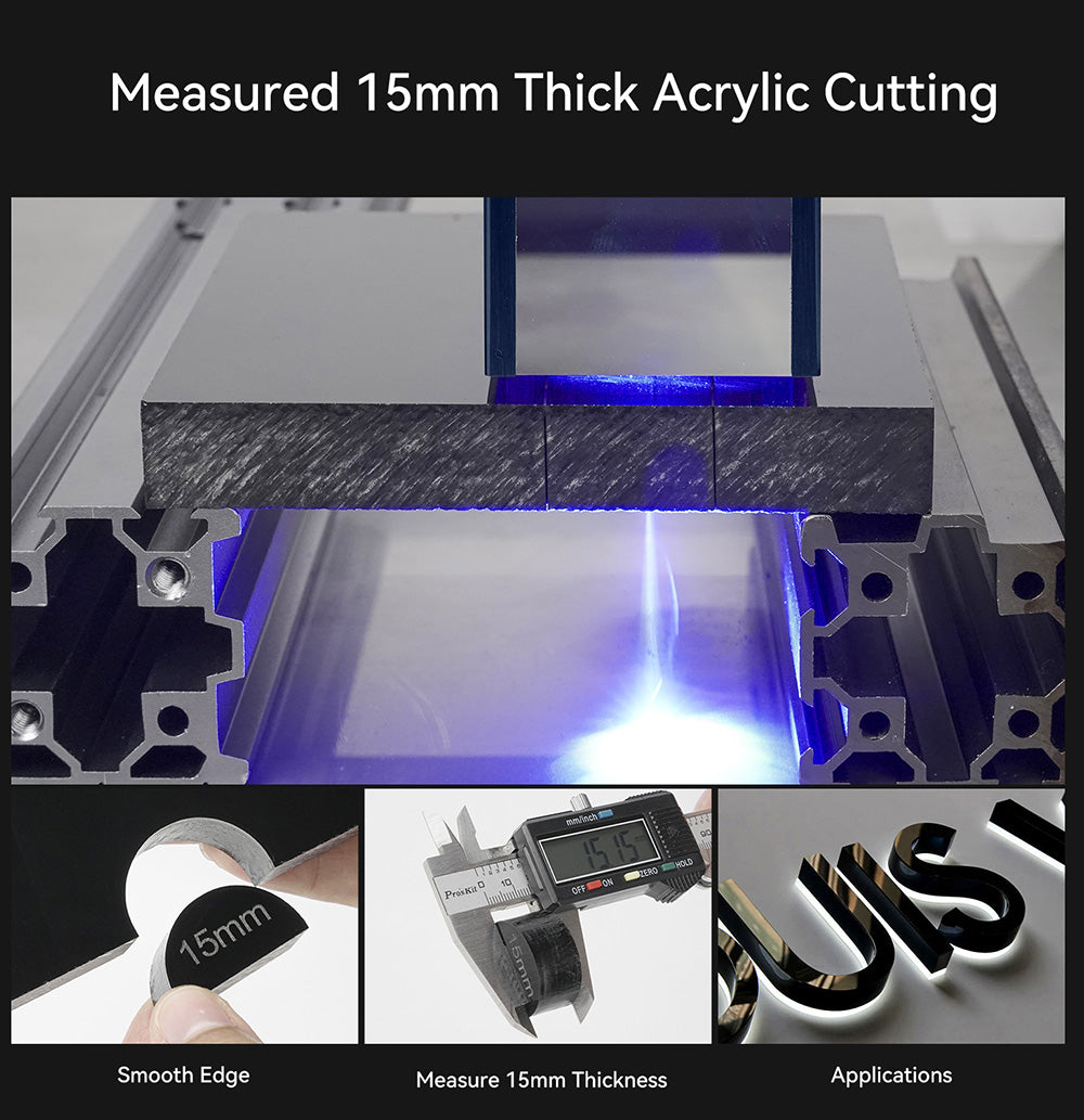 Laserová gravírka ATOMSTACK A10 Pro 10W, vysoká přesnost 0,01 mm, pevné ostření, dvojitý kompresní bod, 410*400 mm