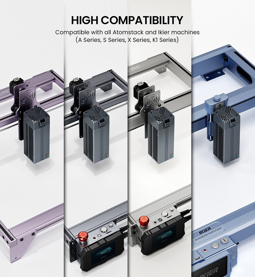 Infračervený laserový modul ATOMSTACK R30 V2, laserový výkon 1064nm 2W, bod 0,03mm, odstraňování rzi, pro gravírování kovů a plastů
