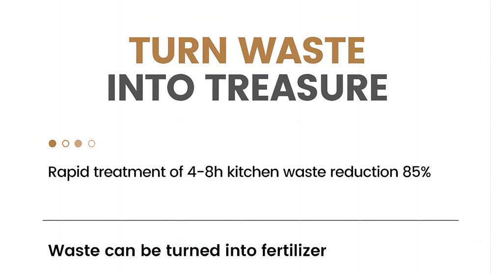 Kuchyňský kompostér BEECO HQD-314Pro, objem 3,3 l, přeměna odpadu na přírodní hnojivo, vestavěné UVC světlo, dětský zámek, LCD displej