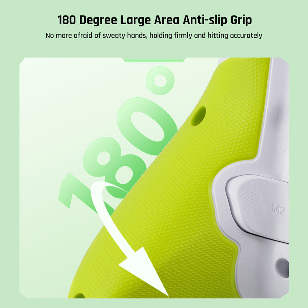 Herní ovladač BIGBIG WON Rainbow 2 SE, Hallův spouštěč, 12bitový ADC, 4směrné a 8směrné D-pady, kompatibilní se Switch / PC / Android / iOS - zelený