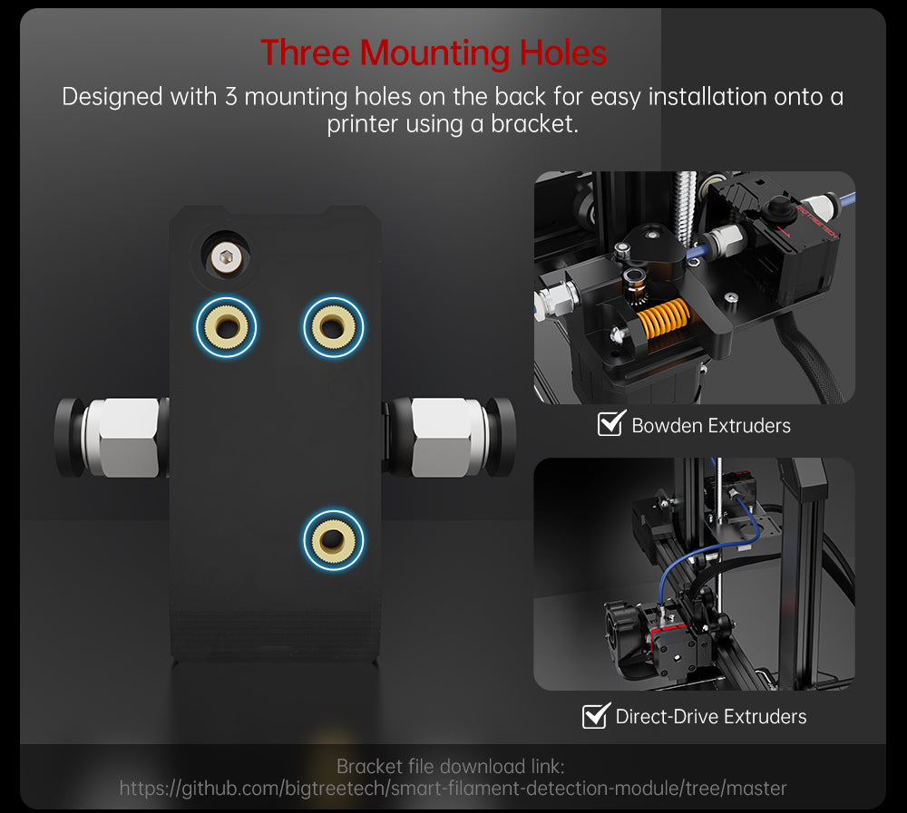 Inteligentní filamentový senzor BIGTREETECH SFS V2.0