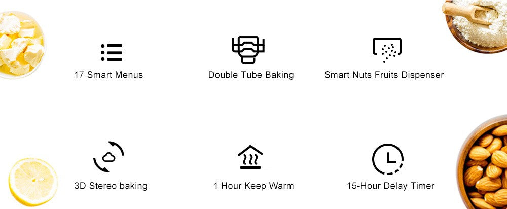 Biolomix BBM013 Nerezová ocel 19 v 1 Automatická pekárna chleba