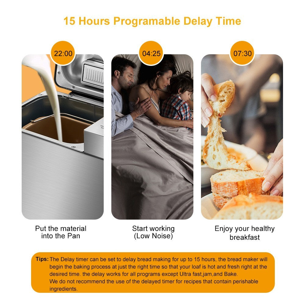 Biolomix BBM013 Nerezová ocel 19 v 1 Automatická pekárna chleba