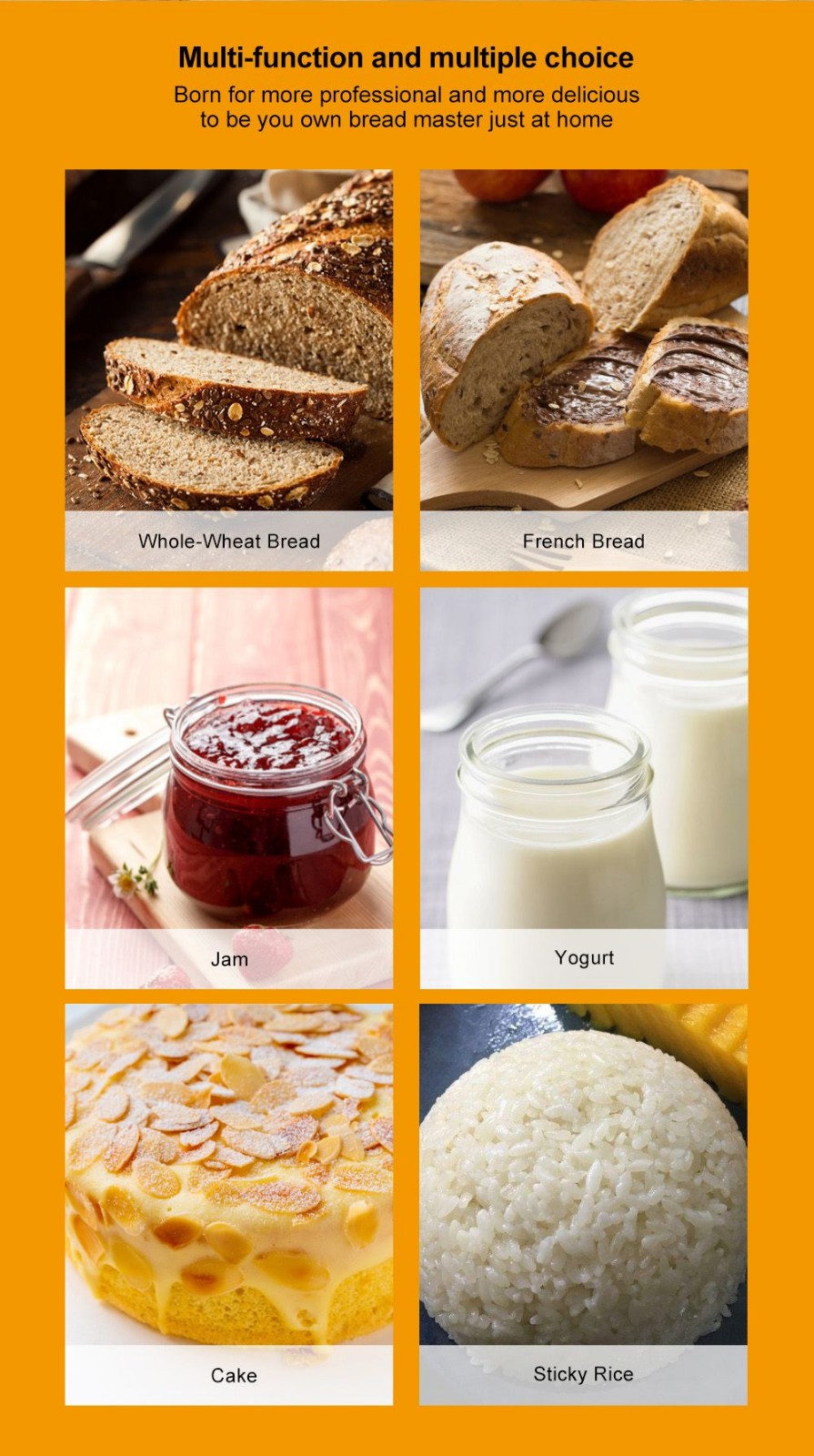 Biolomix BBM013 Nerezová ocel 19 v 1 Automatická pekárna chleba