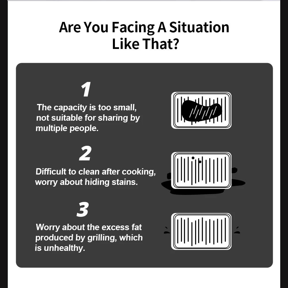 BioloMix BCG02D Elektrický kontaktní gril 2000W, odnímatelné/oboustranné a nepřilnavé desky, bezdýmný, LCD displej a digitální ovládání, otevírání o 180 stupňů
