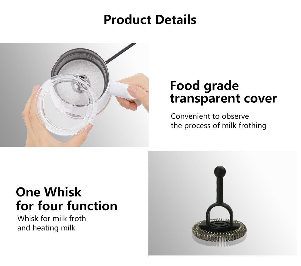 BioloMix BN11 4v1 napěňovač horkého a studeného mléka, objem pěny 150 ml, ohřívací kapacita 300 ml