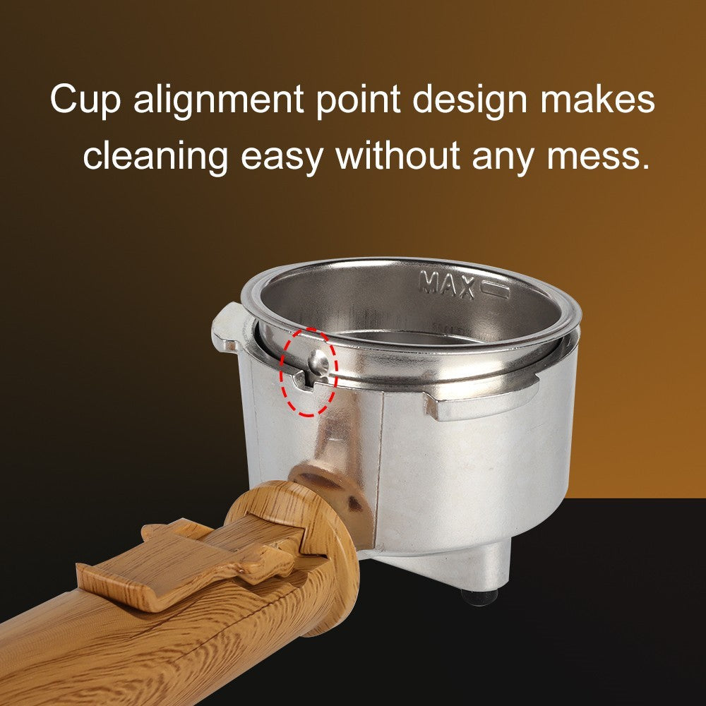 Poloautomatický kávovar BioloMix CM7008 s tryskou na napěňování mléka, tlak 20 barů, nádržka na vodu 1,1 l, jeden/dvojitý šálek