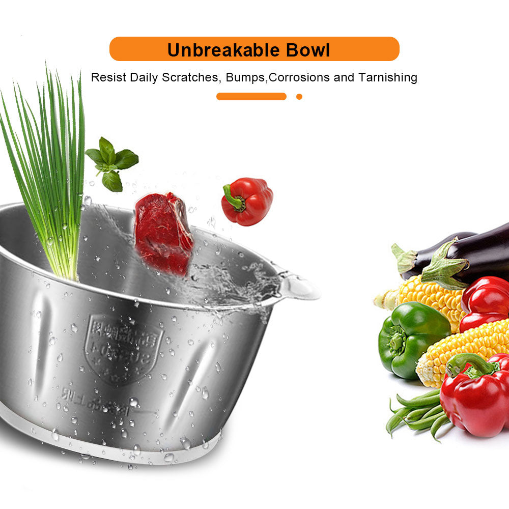 Elektrický mlýnek na maso BioloMix CP615, nízká/vysoká rychlost, 2 rychlosti, motor 500 W, velká kapacita 2 l