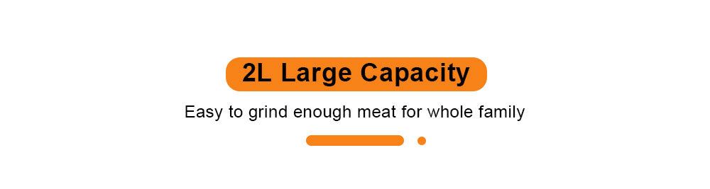 Elektrický mlýnek na maso BioloMix CP615, nízká/vysoká rychlost, 2 rychlosti, motor 500 W, velká kapacita 2 l