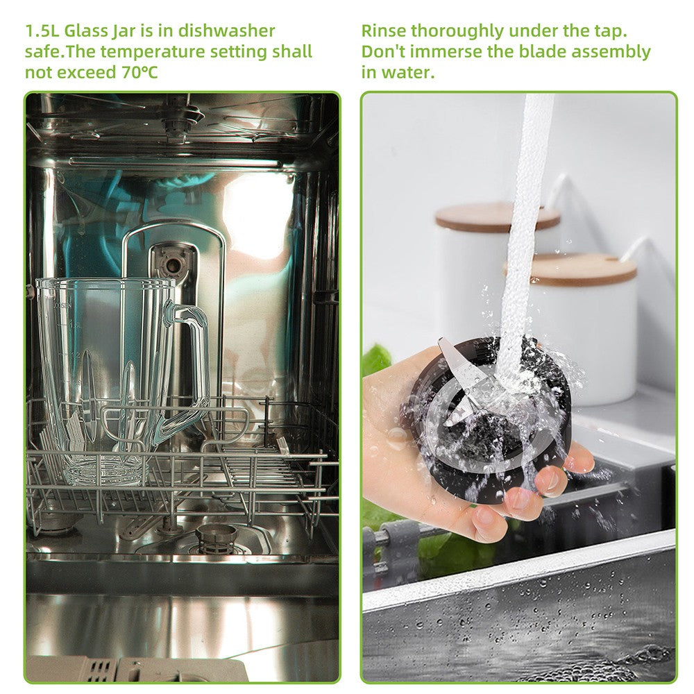 Smoothie mixér BioloMix SF701 1300W s 1,5l skleněnou nádobou, 2 rychlostními stupni a pulzní funkcí