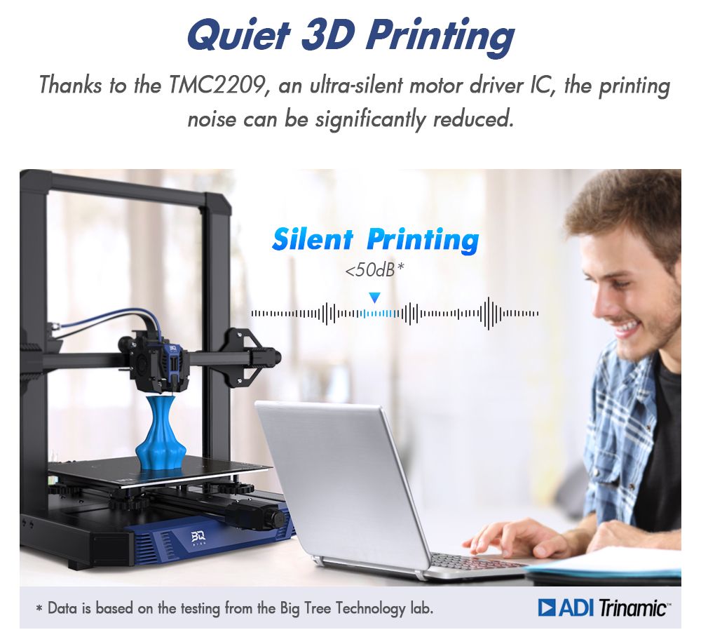 3D tiskárna BIQU Hurakan, firmware Klipper, automatické nivelace, vestavěná mikrosonda, rozdělená podložka, tichý tisk, senzor vybití filamentu, WiFi dálkové ovládání, 220x220x270 mm