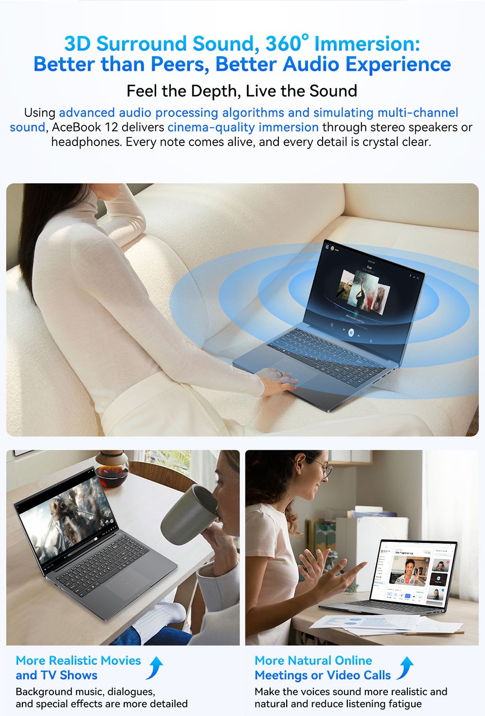 Notebook Blackview Acebook 12, 16palcový IPS displej s rozlišením 1920*1200, Intel Core i5-1030NG7, 4 jádra (max. 3,5 GHz), 16 GB RAM, 512 GB SSD, WiFi 5 a Bluetooth 4.2, 1 plně vybavený port typu C, 2 USB 3.2, 1 USB 2.0, 1 HDMI, 1 SD karta, 1 audio konektor, baterie 57 Wh